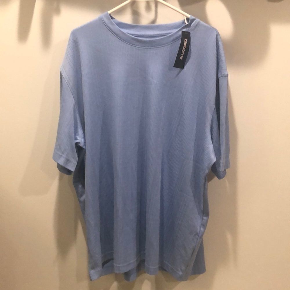 Women’s 2XL Light Blue Liz Claiborne Short Sleeved Top